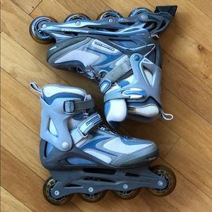 Rollerblade Blue, White & Grey Rollerblades